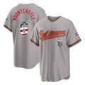 Choea B.Orioles #6 Ryan Mountcastle Player Gray USA 250 Fourth of July Home Game Stitched Jerseys