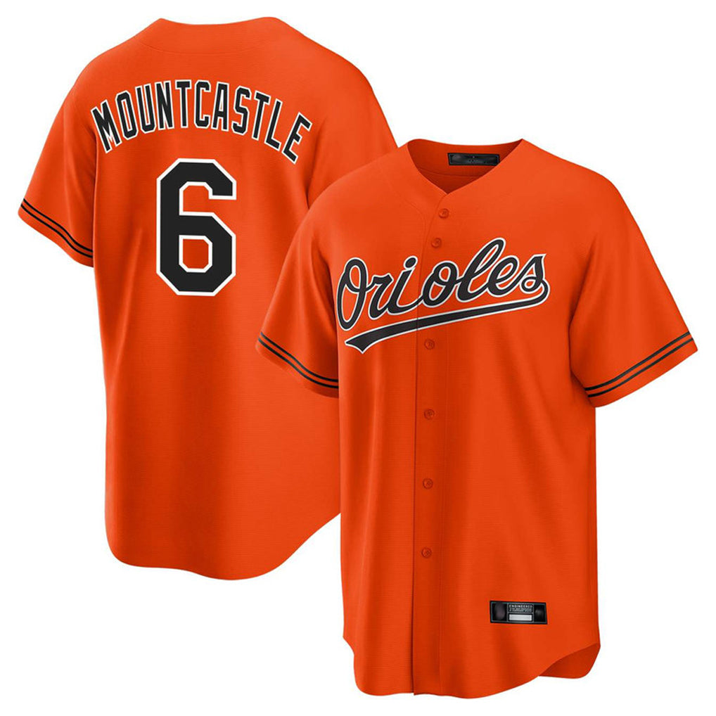 Choea B.Orioles #6 Ryan Mountcastle Player Orange Home Game Stitched Jerseys