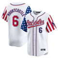Choea B.Orioles #6 Ryan Mountcastle Player White Independence Day Vapor Premier Home Game Stitched Jerseys