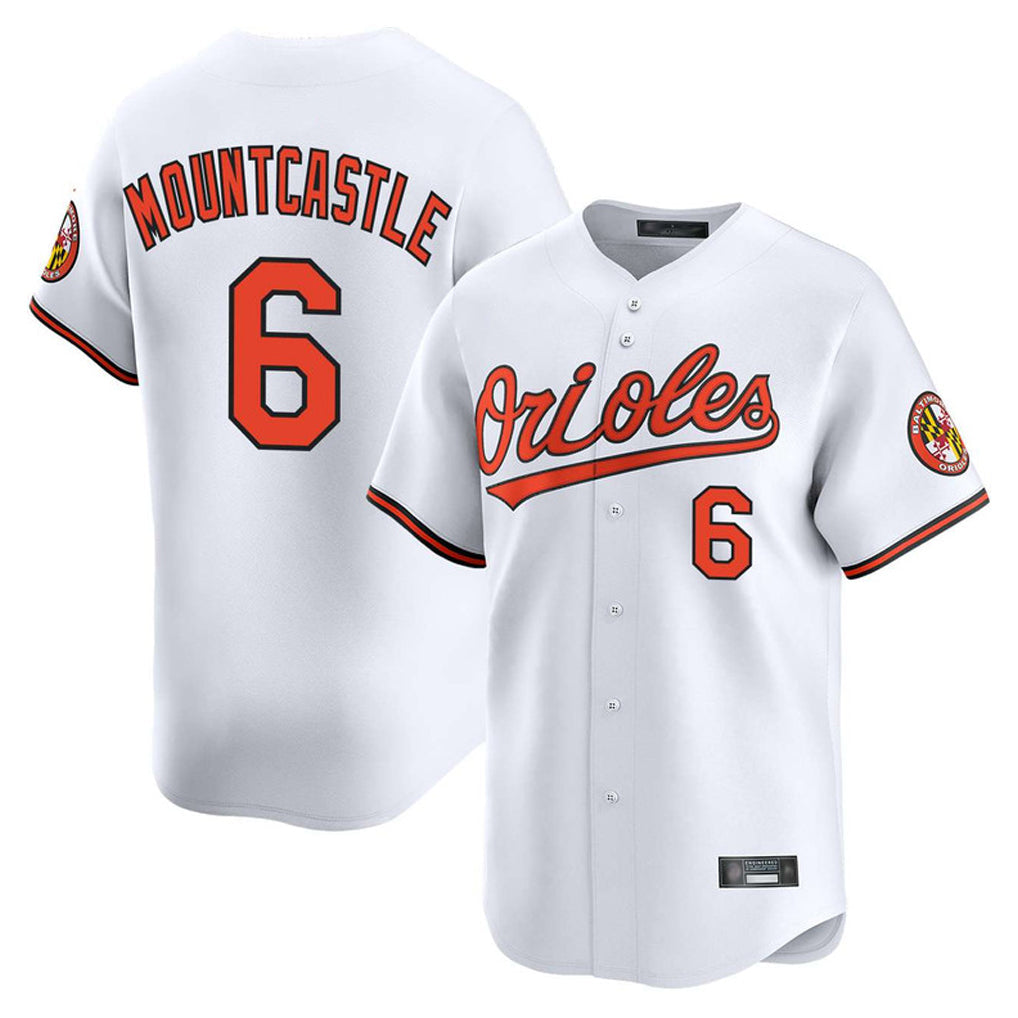 Choea B.Orioles #6 Ryan Mountcastle Player White Limited Home Game Stitched Jerseys