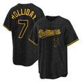 Choea B.Orioles #7 Jackson Holliday Player Black Snake Skin City Home Game Stitched Jerseys
