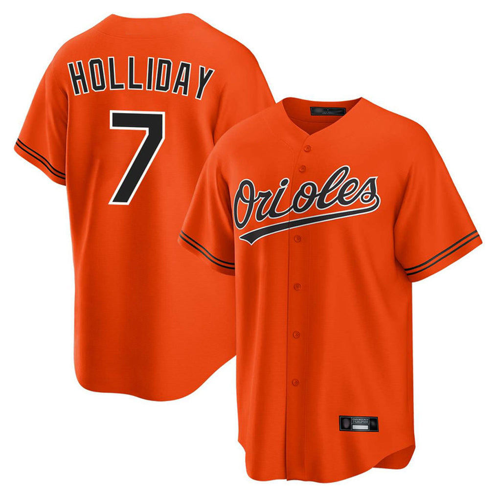 Choea B.Orioles #7 Jackson Holliday Player Orange Home Game Stitched Jerseys