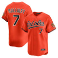 Choea B.Orioles #7 Jackson Holliday Player Orange Limited Home Game Stitched Jerseys