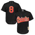 Choea B.Orioles #8 Cal Ripken Player Black Mitchell & Ness 1997 Cooperstown Mesh Game Stitched Jerseys