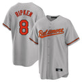 Choea B.Orioles #8 Cal Ripken Player Gray Home Game Stitched Jerseys