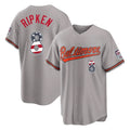 Choea B.Orioles #8 Cal Ripken Player Gray USA 250 Fourth of July Home Game Stitched Jerseys
