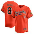 Choea B.Orioles #8 Cal Ripken Player Orange Limited Home Game Stitched Jerseys