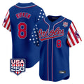 Choea B.Orioles #8 Cal Ripken Player Royal USA 250 Independence Day Vapor Premier Limited Home Game Stitched Jerseys