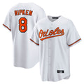 Choea B.Orioles #8 Cal Ripken Player White Home Game Stitched Jerseys