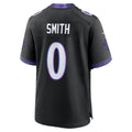 Choea B.Ravens #0 Roquan Smith Black Alternate Game Stitched Jerseys