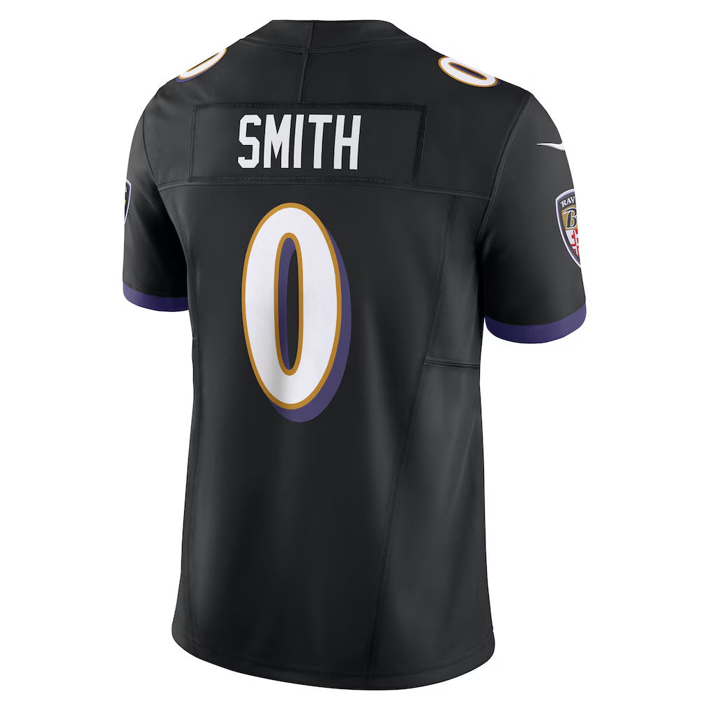 Choea B.Ravens #0 Roquan Smith Black Alternate Vapor F.U.S.E. Limited Stitched Jerseys