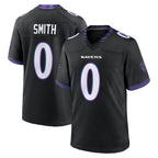 Choea B.Ravens #0 Roquan Smith Player Black Home Game Stitched Jerseys