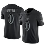 Choea B.Ravens #0 Roquan Smith Player Black REFLECTIVE Limited Stitched Jerseys