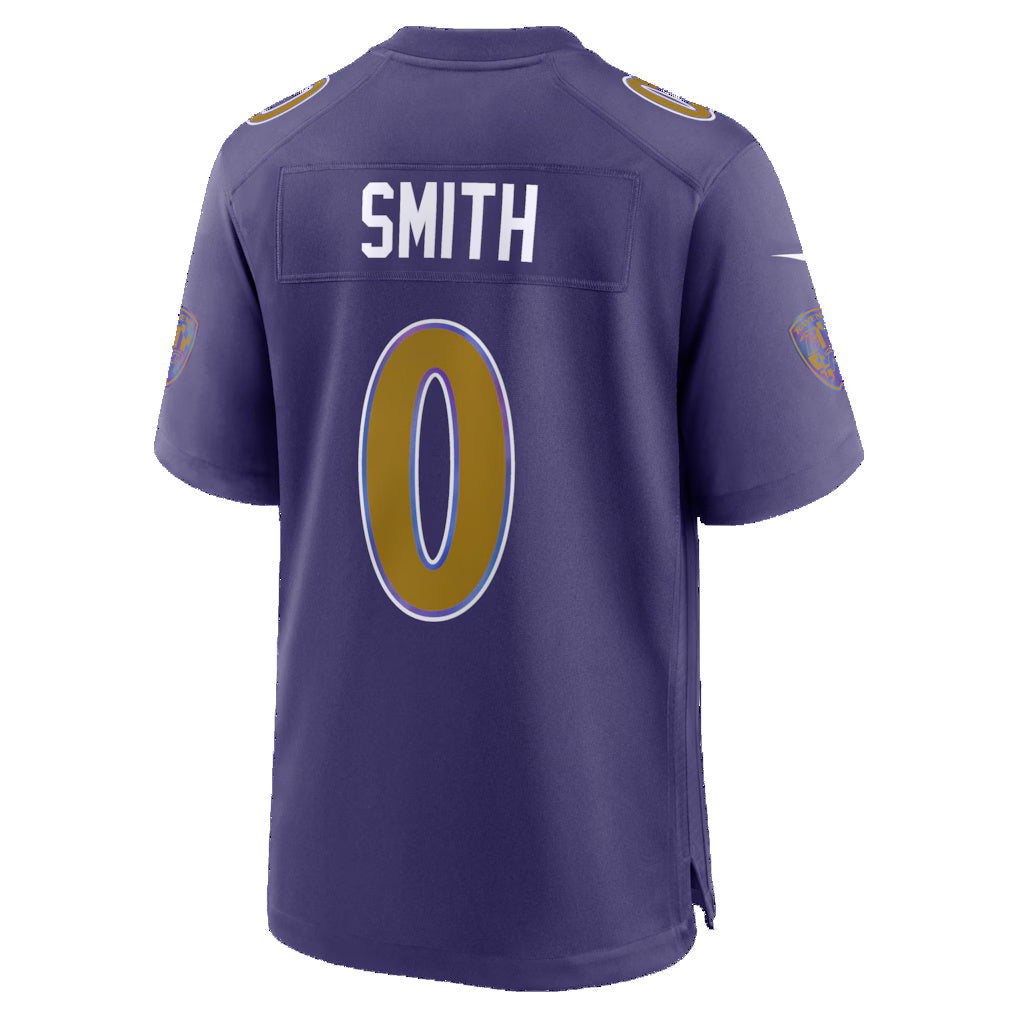 Choea B.Ravens #0 Roquan Smith Purple Alternate Game Stitched Jerseys