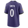 Choea B.Ravens #0 Roquan Smith Purple Team Game Stitched Jerseys
