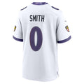 Choea B.Ravens #0 Roquan Smith White Game Stitched Jerseys