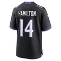 Choea B.Ravens #14 Kyle Hamilton Black Alternate Game Stitched Jerseys
