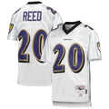 Choea B.Ravens #20 Ed Reed Player White Mitchell & Ness Platinum Legacy Limtied Football Jerseys