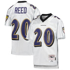 Choea B.Ravens #20 Ed Reed Player White Mitchell & Ness Platinum Legacy Limtied Football Jerseys