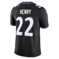 Choea B.Ravens #22 Derrick Henry Black Alternate Alternate Vapor F.U.S.E. Stitched Limited Jerseys