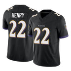 Choea B.Ravens #22 Derrick Henry Player Black Limited Home Game Stitched Jerseys