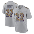 Choea B.Ravens #22 Derrick Henry Player Gray Replica Limited Stitched Jerseys