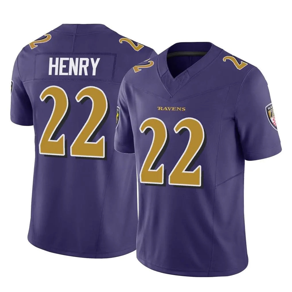 Choea B.Ravens #22 Derrick Henry Player Purple Limited Home Game Stitched Jerseys