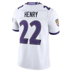 Choea B.Ravens #22 Derrick Henry Player White Limited Elite Home Game Stitched Jerseys