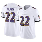 Choea B.Ravens #22 Derrick Henry Player White Limited Home Game Stitched Jerseys