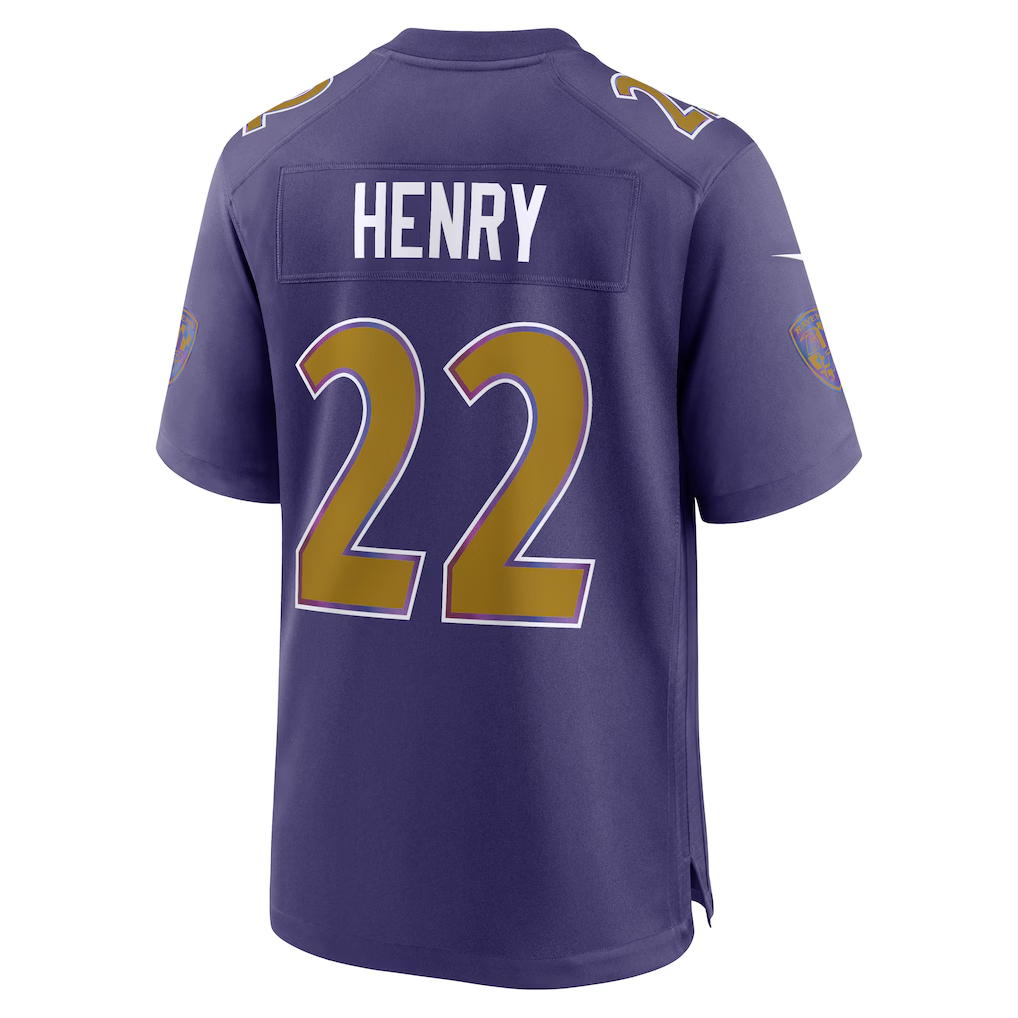Choea B.Ravens #22 Derrick Henry Purple Alternate Game Stitched Jerseys