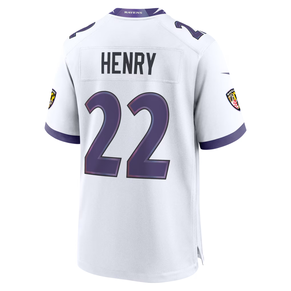 Choea B.Ravens #22 Derrick Henry White Game Stitched Jerseys