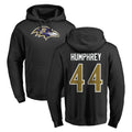 Choea B.Ravens #44 Marlon Humphrey Player Black Pullover Hoodie Stitched Jerseys