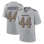 Choea B.Ravens #44 Marlon Humphrey Player Gray Replica Limited Stitched Jerseys
