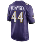 Choea B.Ravens #44 Marlon Humphrey Player Purple Alternate Home Game Stitched Jerseys
