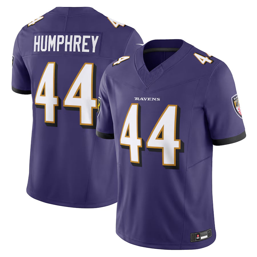 Choea B.Ravens #44 Marlon Humphrey Player Purple Vapor F.U.S.E. Limited Home Game Stitched Jerseys