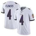 Choea B.Ravens #4 Zay Flowers Player White Vapor F.U.S.E. Limited Stitched Jerseys