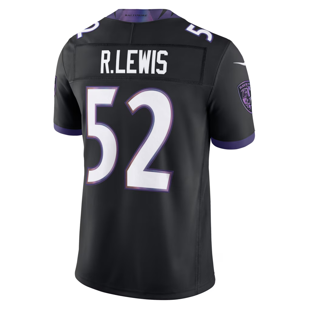 Choea B.Ravens #52 Ray Lewis Black Alternate Vapor F.U.S.E. Stitched Retired Player Limited Jerseys