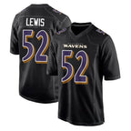 Choea B.Ravens #52 Ray Lewis Player Black Carbon Fashion Home Stitched Jerseys