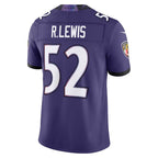 Choea B.Ravens #52 Ray Lewis Player Purple  Vapor F.U.S.E. Limited Home Game Stitched Jerseys