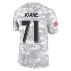 Choea B.Ravens #71 Olaivavega Ioane Player Arctic Camo Salute to Service Limited Stitched Jerseys