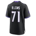 Choea B.Ravens #71 Olaivavega Ioane Player Black Home Game Stitched Jerseys