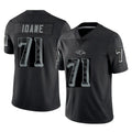 Choea B.Ravens #71 Olaivavega Ioane Player Black RFLCTV Limited Stitched Jerseys