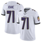 Choea B.Ravens #71 Olaivavega Ioane Player White Vapor Untouchable Limited Game Home Stitched Jerseys