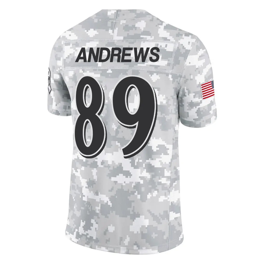 Choea B.Ravens #89 Mark Andrews Player Arctic Camo Salute to Service Limited Stitched Jerseys