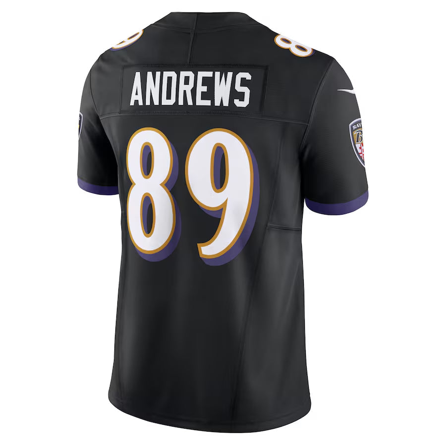 Choea B.Ravens #89 Mark Andrews Player Black Vapor F.U.S.E. Limited Stitched Jerseys