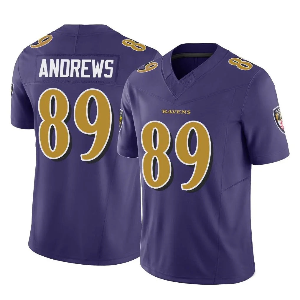 Choea B.Ravens #89 Mark Andrews Player Purple Vapor F.U.S.E. Limited Game Stitched Jerseys