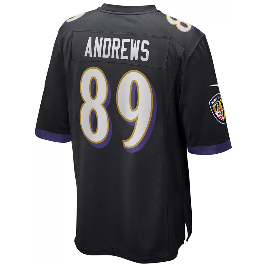 Choea B.Ravens #89 Mark Andrews Player Black Game Stitched Jerseys