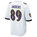 Choea B.Ravens #89 Mark Andrews Player White Replica Game Stitched Jerseys