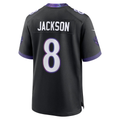 Choea B.Ravens #8 Lamar Jackson Black Alternate Game Stitched Jerseys