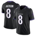 Choea B.Ravens #8 Lamar Jackson Player Black Limited Elite Home Game Stitched Jerseys